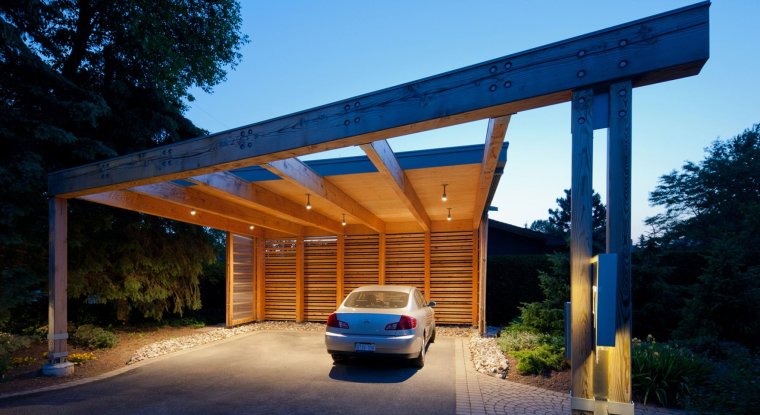 Навес гаражный