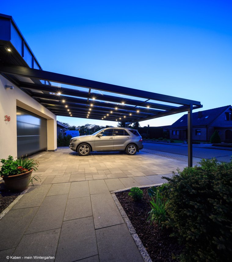 Подсветка навеса для автомобиля