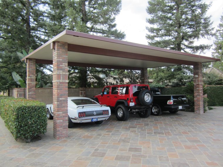 Навес для авто бетон