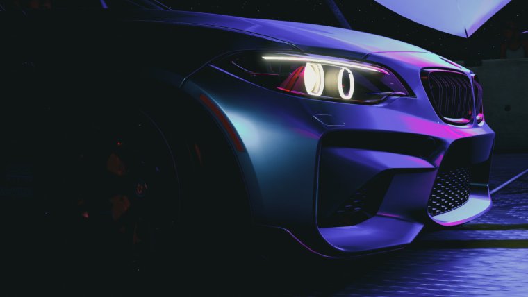 BMW m5 неоновая