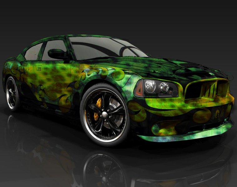 Автомобиль в Paint