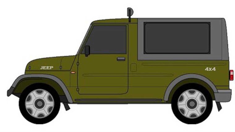 Рисунок машины в паинте