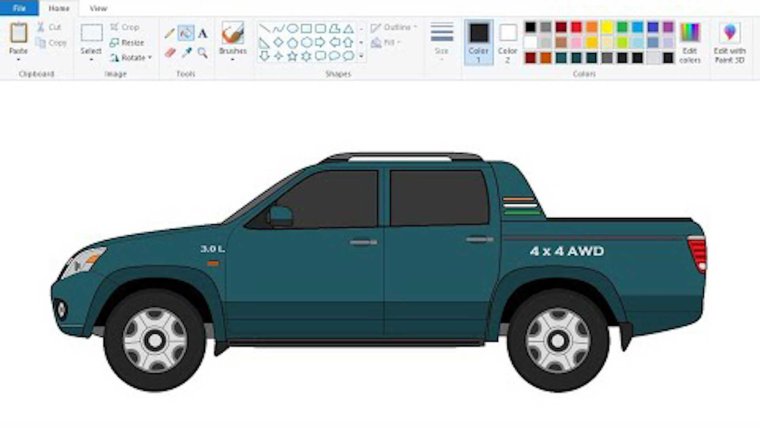 Машинка в паинте