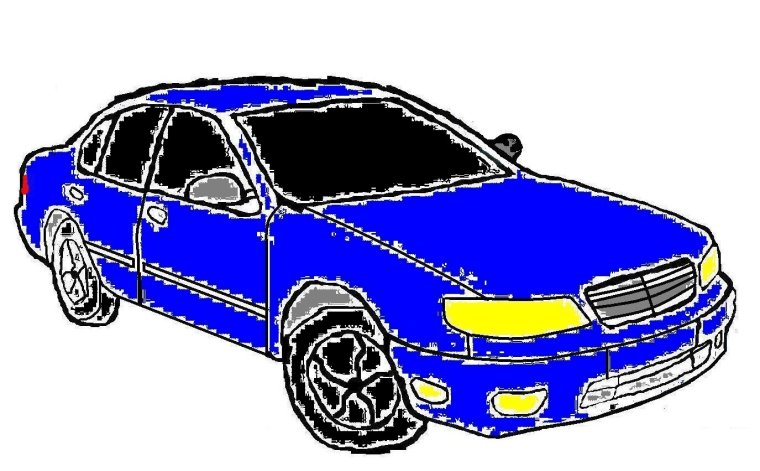 Автомобиль в пейнт детский