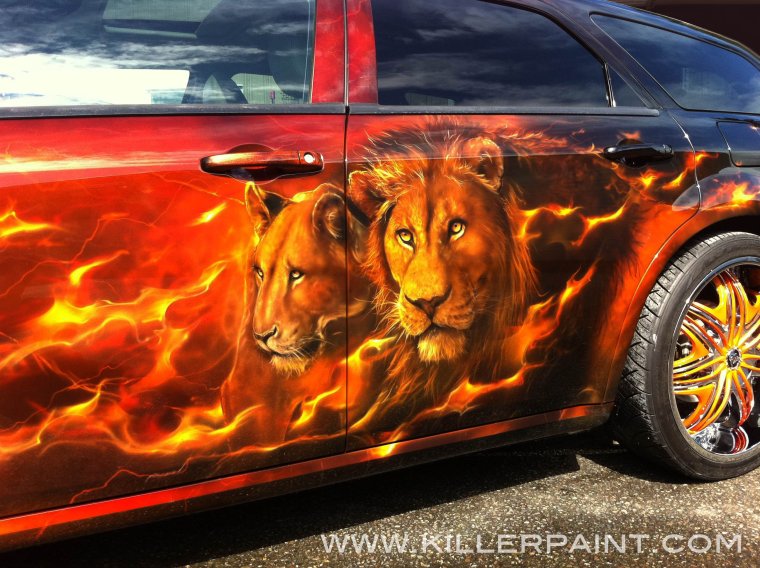 Майк Лаваль аэрография