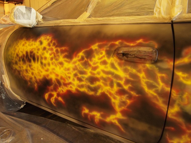 Аэрография пламя