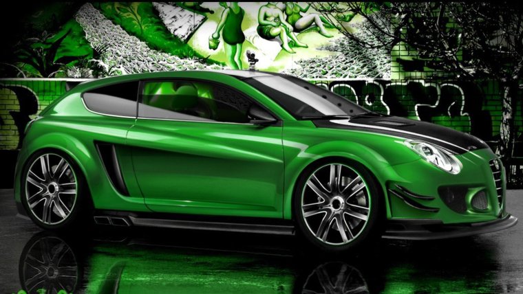 Alfa Romeo зеленая