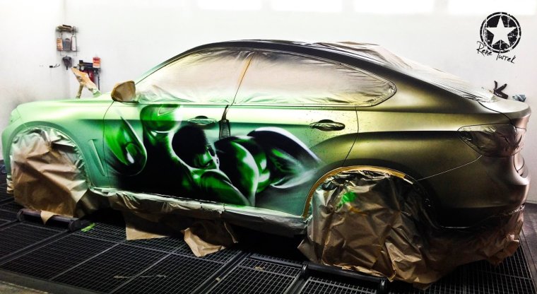 Необычная краска для машины