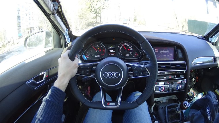 За рулём Audi s6 c8