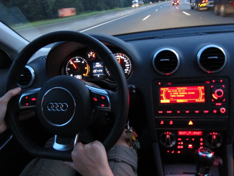 Пересвет салона Ауди а3