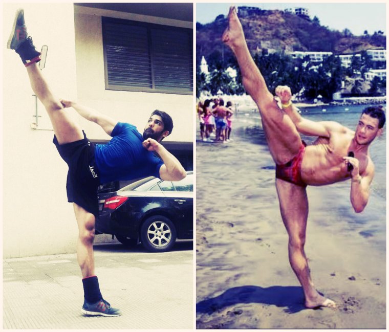 Жан-Клод Ван Дамм шпагат