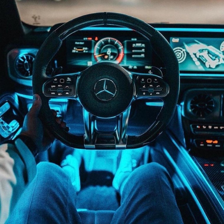 G63 салон ночь