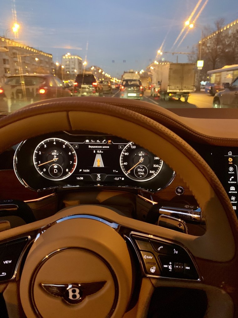 Bentley Continental gt 2020 салон