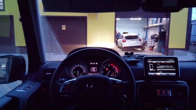 Гелендваген салон ночью