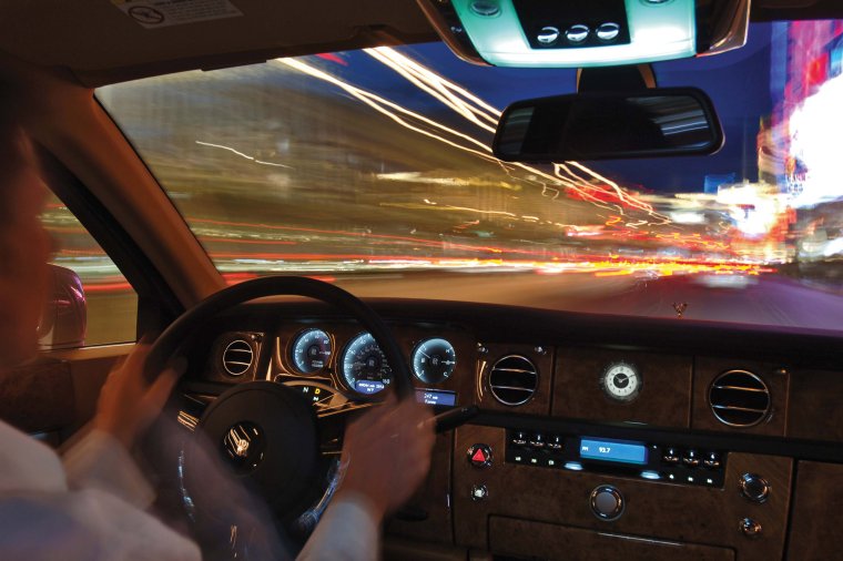 Вид из салона автомобиля