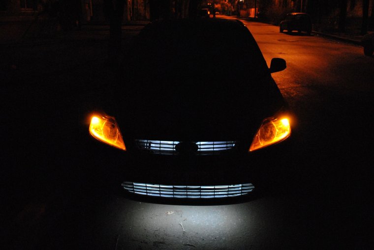 Оранжевые лампочки в габариты Форд фокус 2