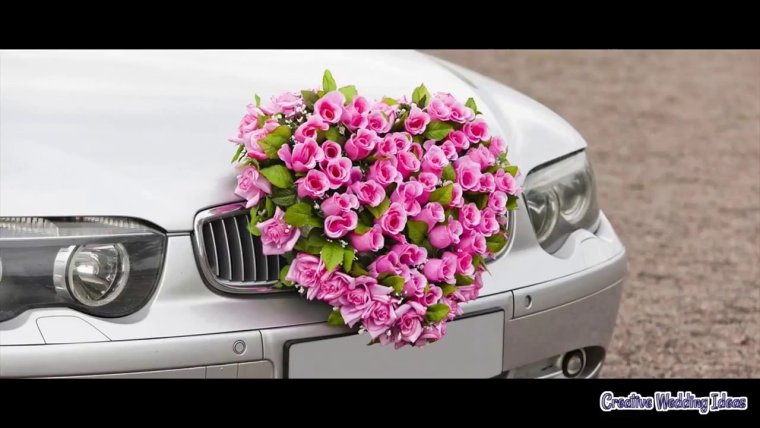 Цветы на капоте ВАЗ 2114