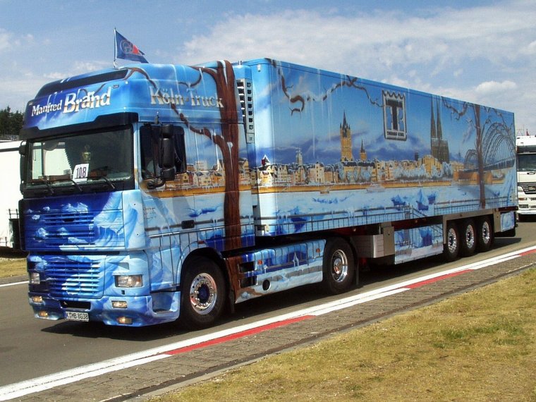 Аэрография на грузовиках Даф