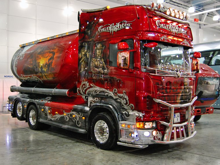 Маквин аэрография на грузовиках