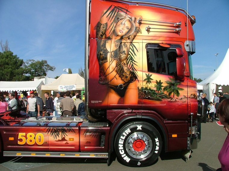 Аэрография на американских грузовиках