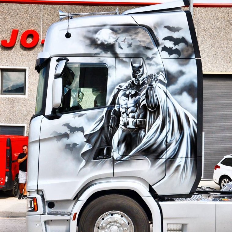 Аэрография на Грузовики на кабину