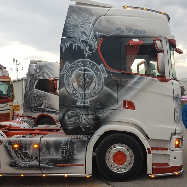 Скания аэрография