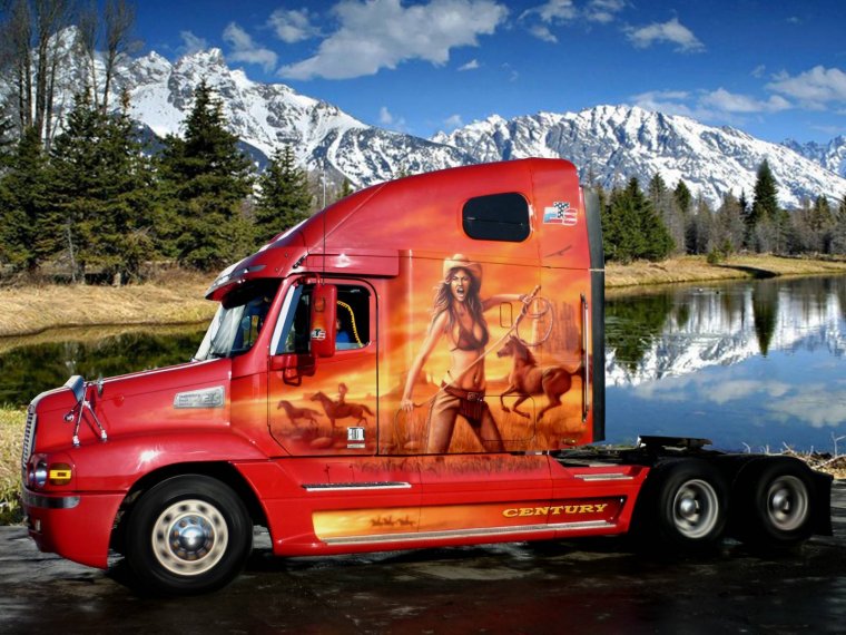 Аэрография на американских тягачах