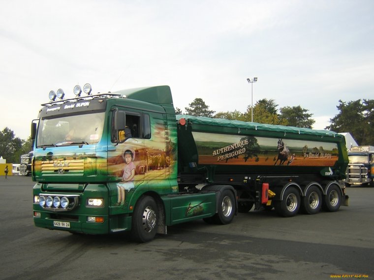 Аэрография на прицеп фуру