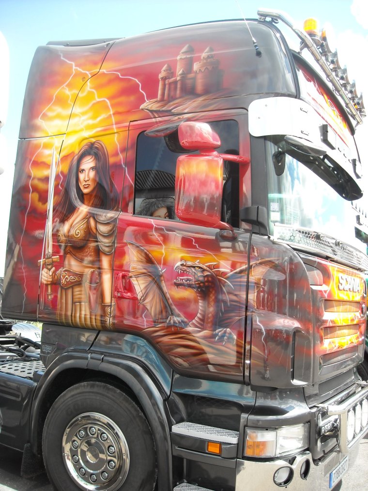 Аэрография на грузовиках