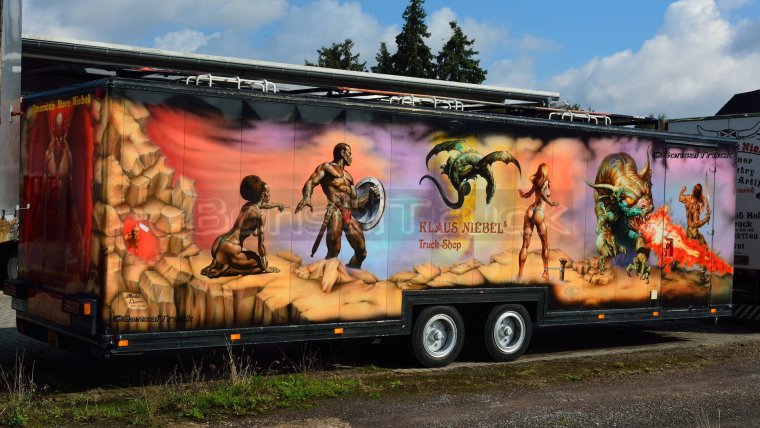 Аэрография для кузова грузовика