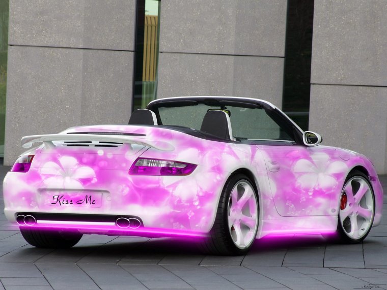 Красивые розовые машины