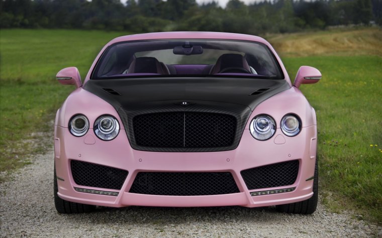 Bentley Continental gt розовый