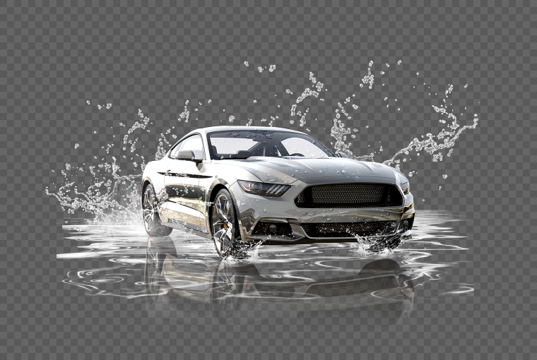 Автомойка на прозрачном фоне