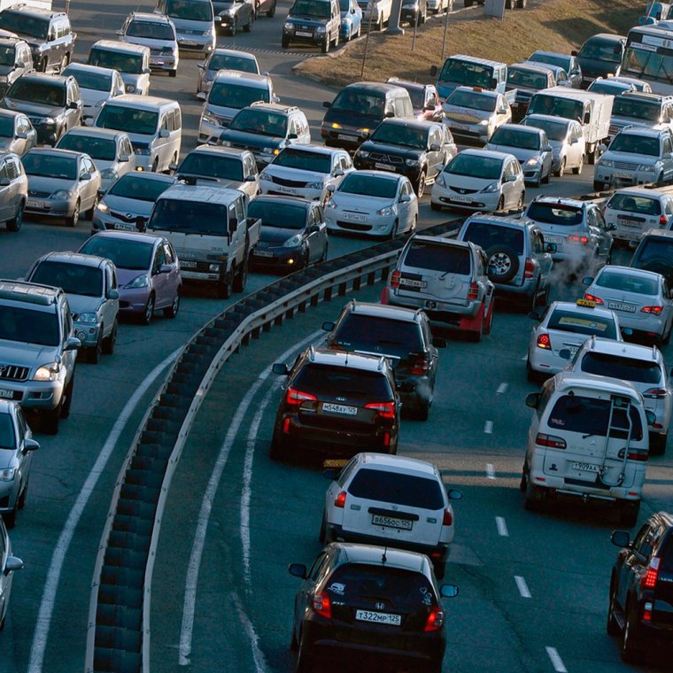 Очень много машин