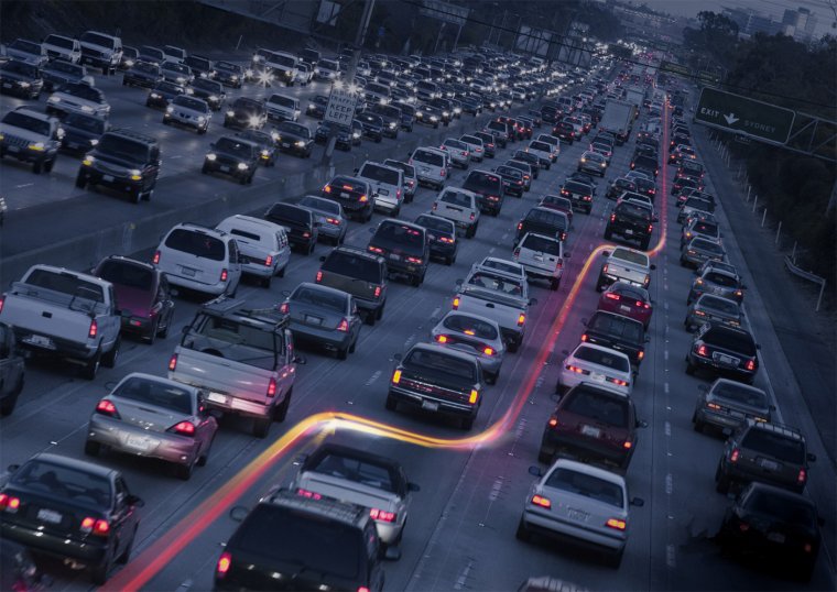 Автомобили в пробке