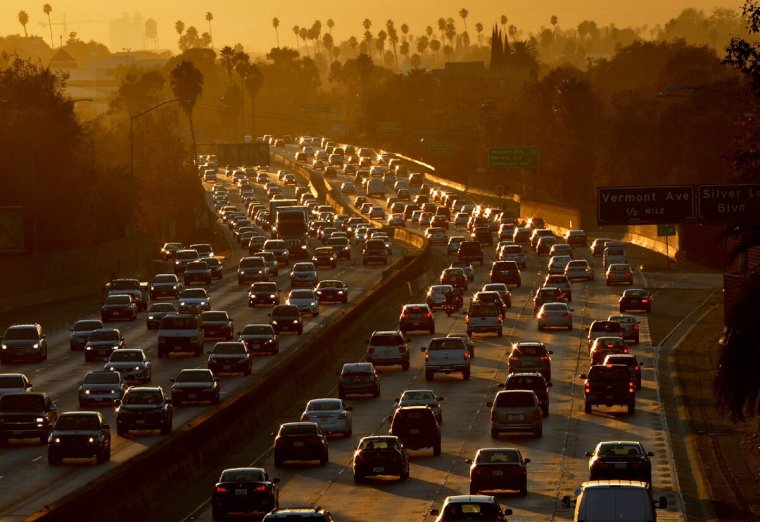 Лос Анджелес трасса в час пик