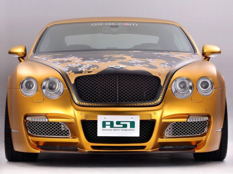 Bentley Continental золотистый