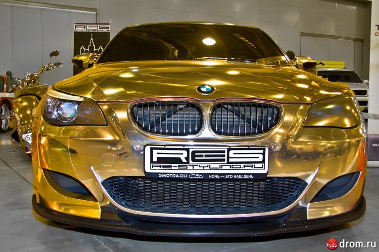 БМВ е60 золотой металлик