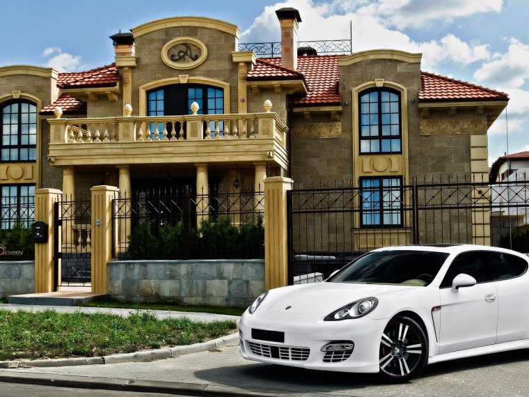 Богатый дом и машина