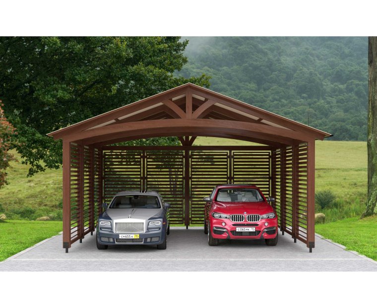 Гараж с навесом