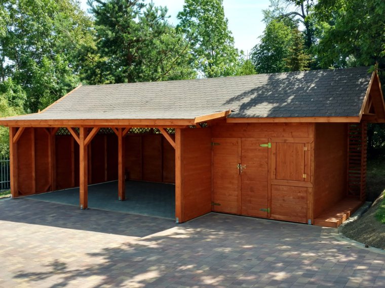 Гараж из минибруса на 2 машины