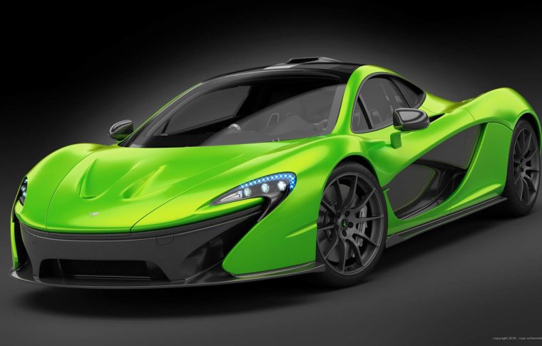 MCLAREN p1 салатовая