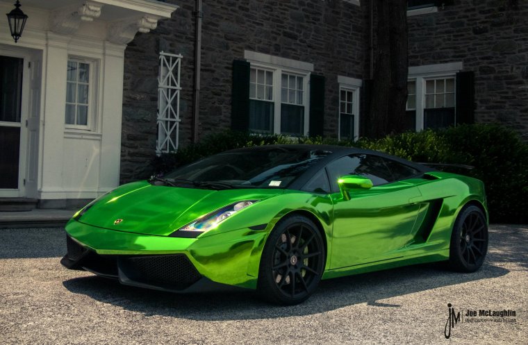 Lamborghini Gallardo зеленый