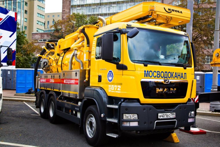 Каналопромывочная машина Мосводоканал