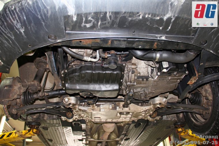 Octavia a7 вид снизу