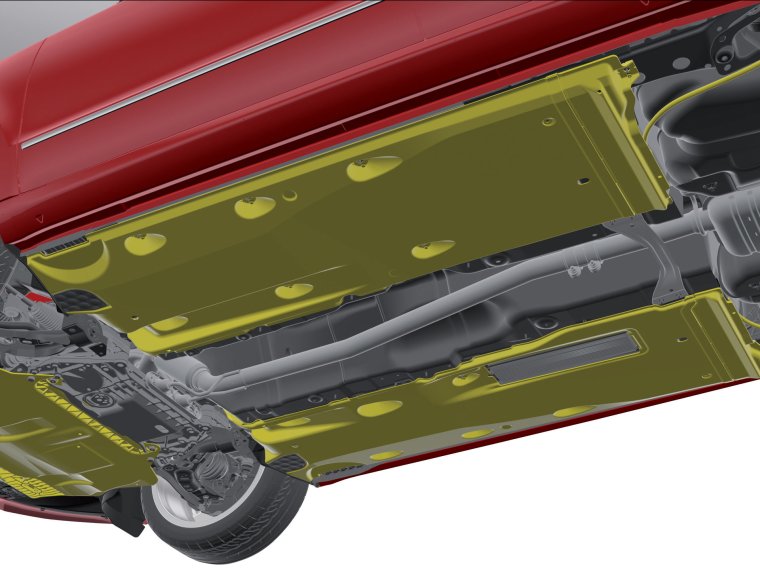 Днище Шкода Рапид 2