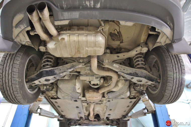 Volkswagen Tiguan полный привод вид снизу