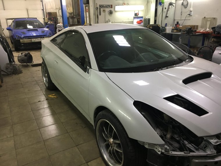 Перекраска белый перламутр авто