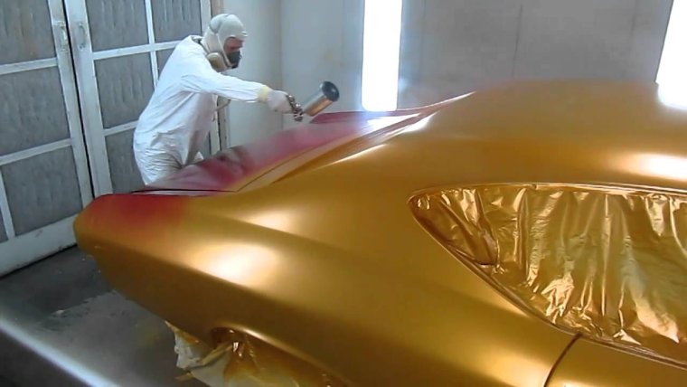 Автомобильная краска под золото