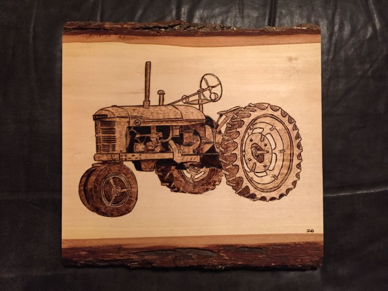 Выжигание по дереву простое